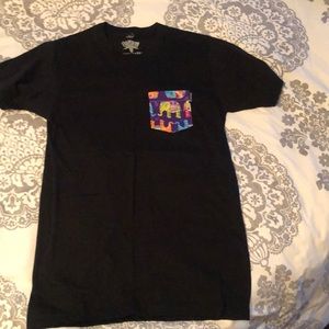 Serengetee elephant pocket tee